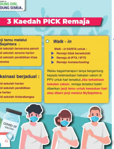 Vaksin : 3 Kaedah PICK Remaja